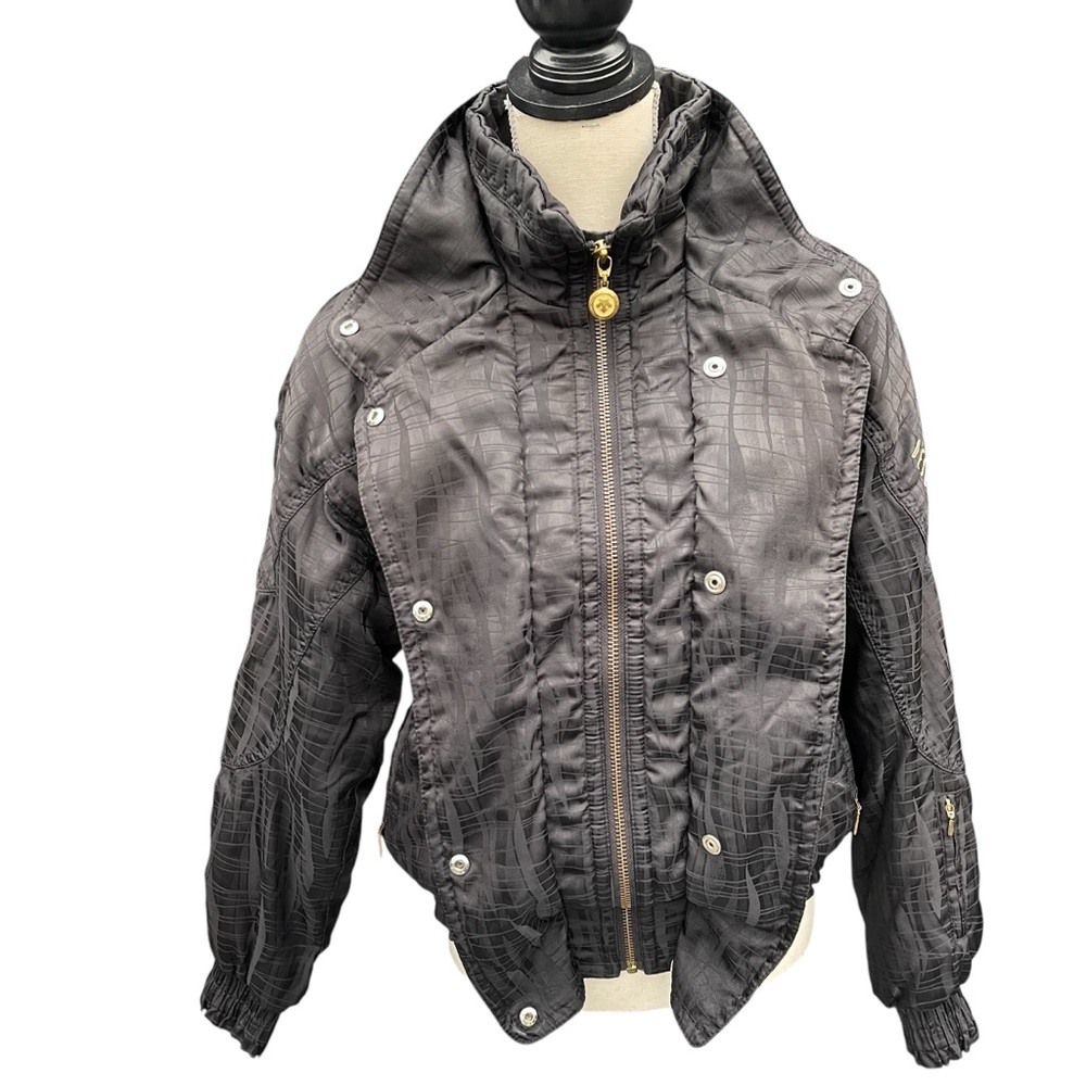 Vintage Descente Black Gold Accents Ski Jacket (S) - Picture 5 of 16